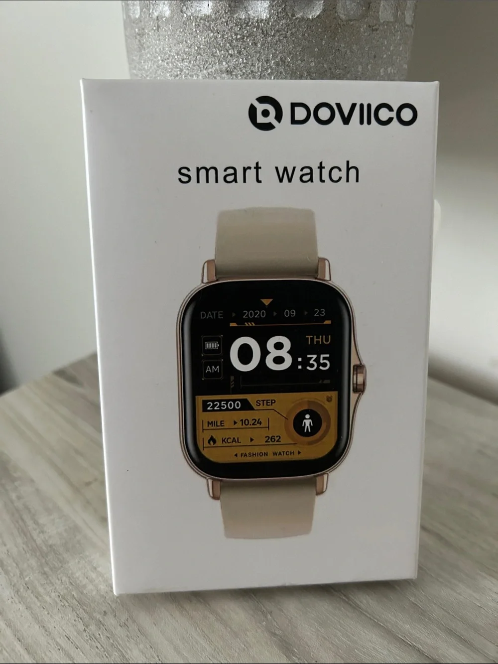 Doviico Beige Smart Watch - Fitness Tracker NIB